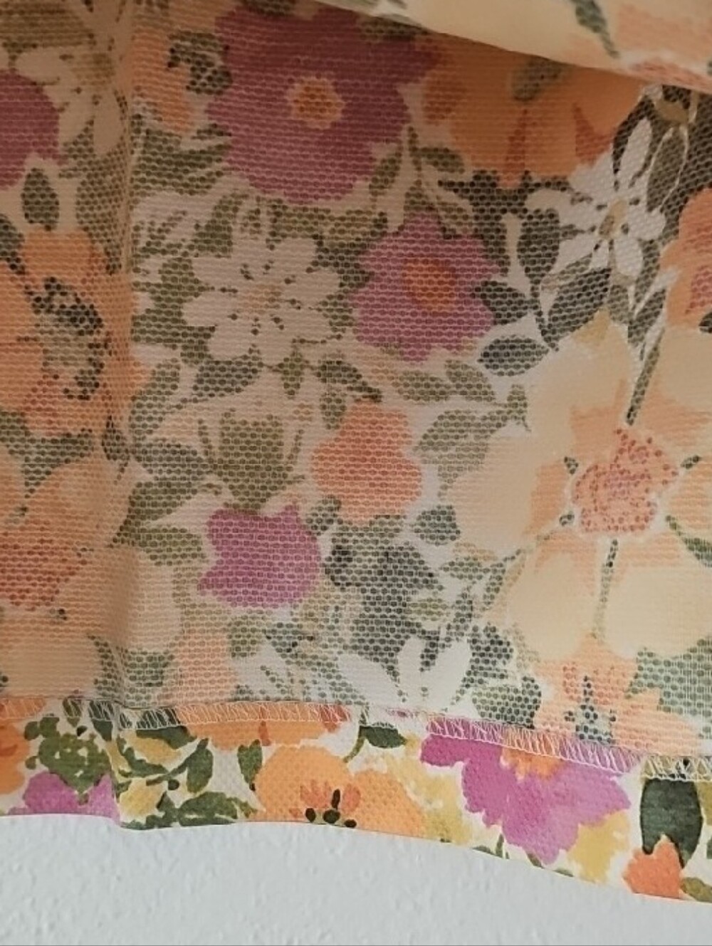 Jaclyn Smith Sz 10 Pastel Pink Warm Yellow Floral Skirt Mod Retro Cottagecore - Picture 8 of 9
